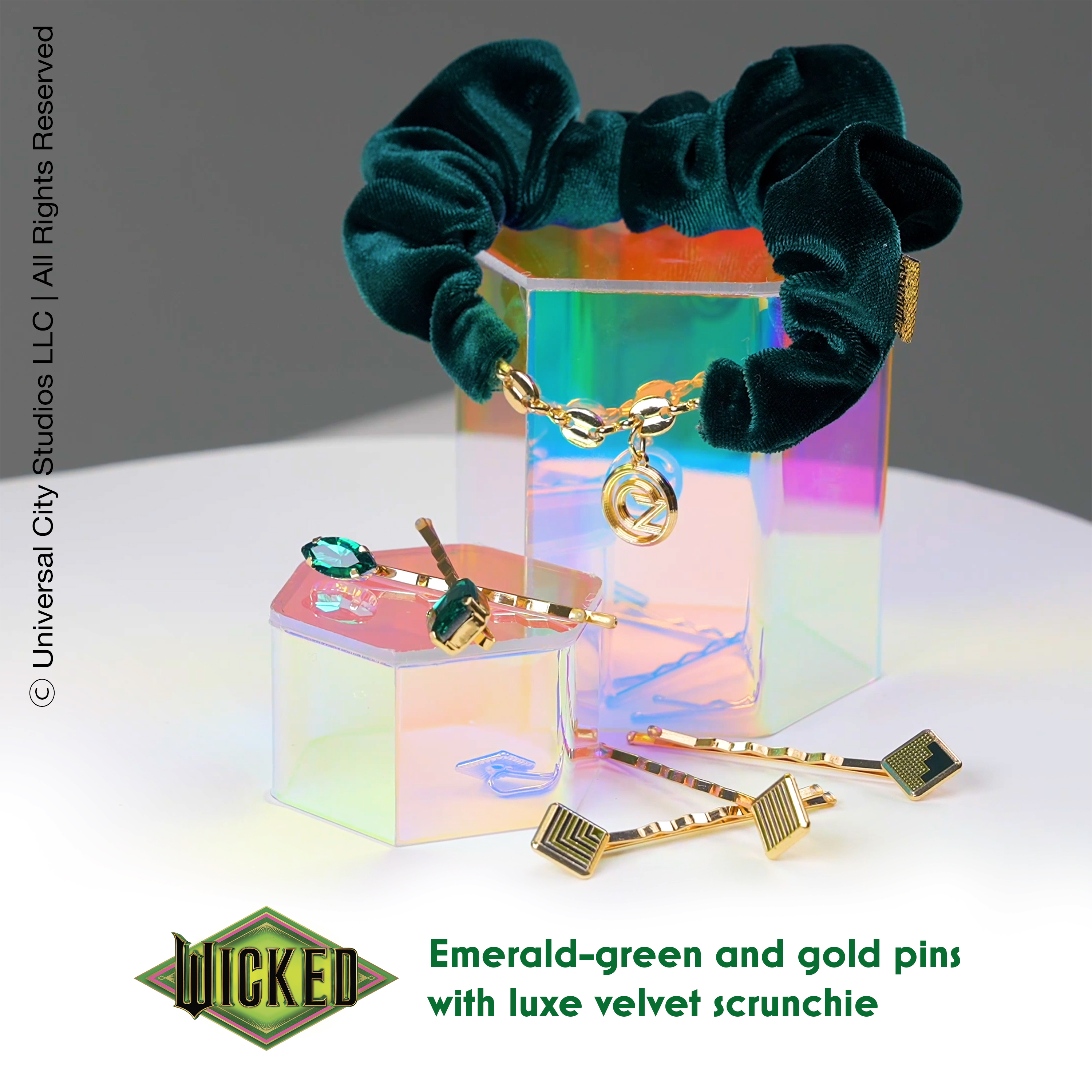 ☆Scunci x Wicked☆ ヘアクリップ & ヘアピン 8点セット Wicked Bobby Pin and Scrunchie Gift Set 5pk